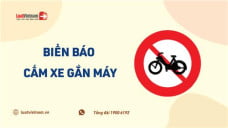 Biển báo cấm xe gắn máy trông thế nào? Khác gì với biển cấm xe máy?