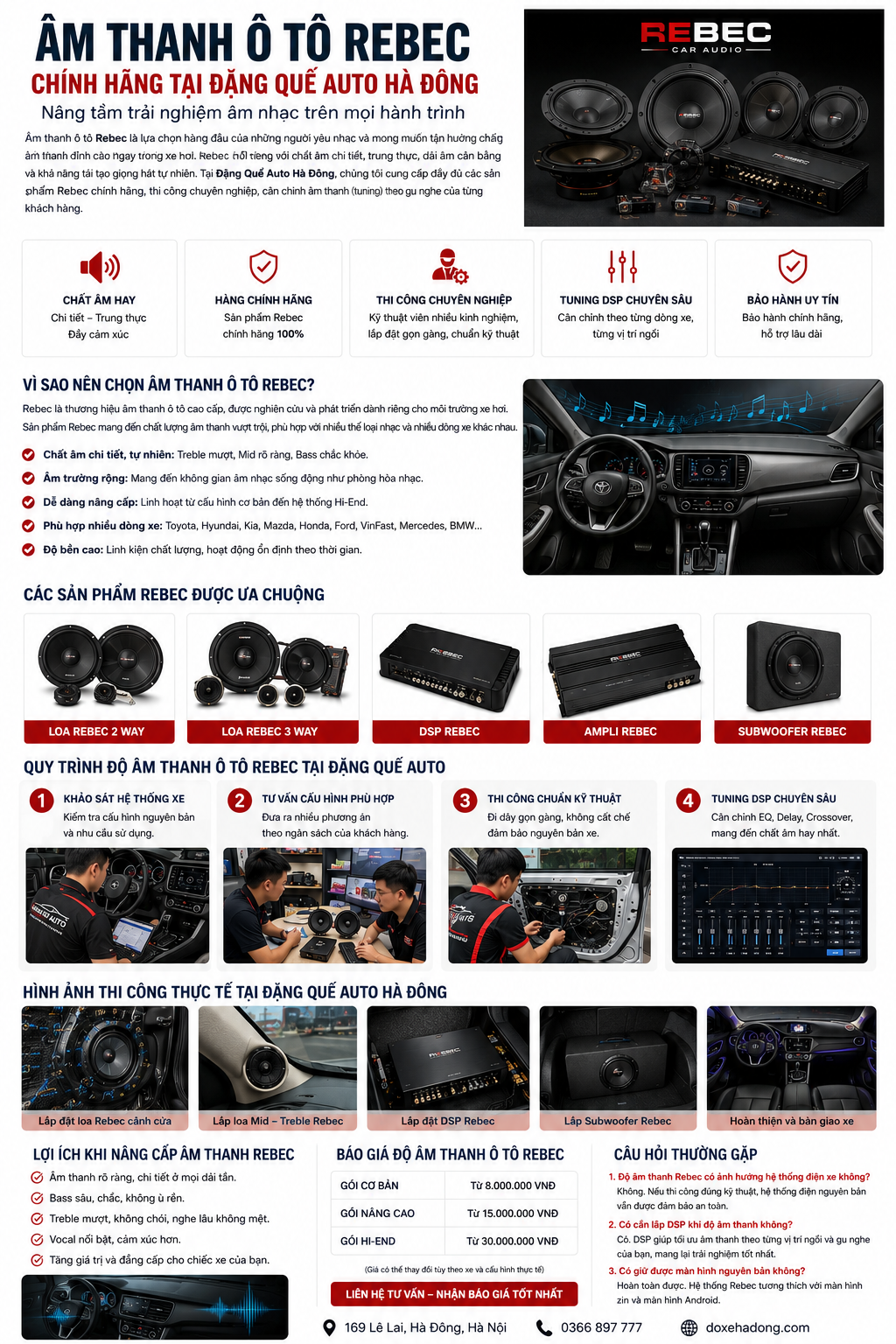 Quy trìnhđộ âm thanh tại ĐẶNG QUẾ AUTO