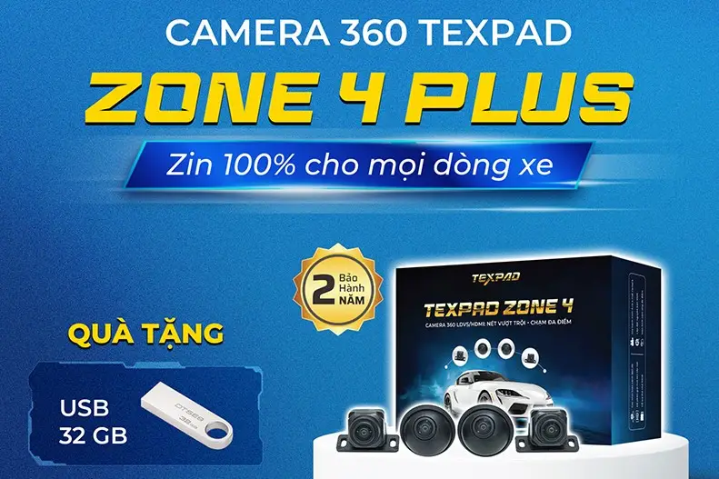 Camera 360 ô tô TexPad Zone 4 Plus